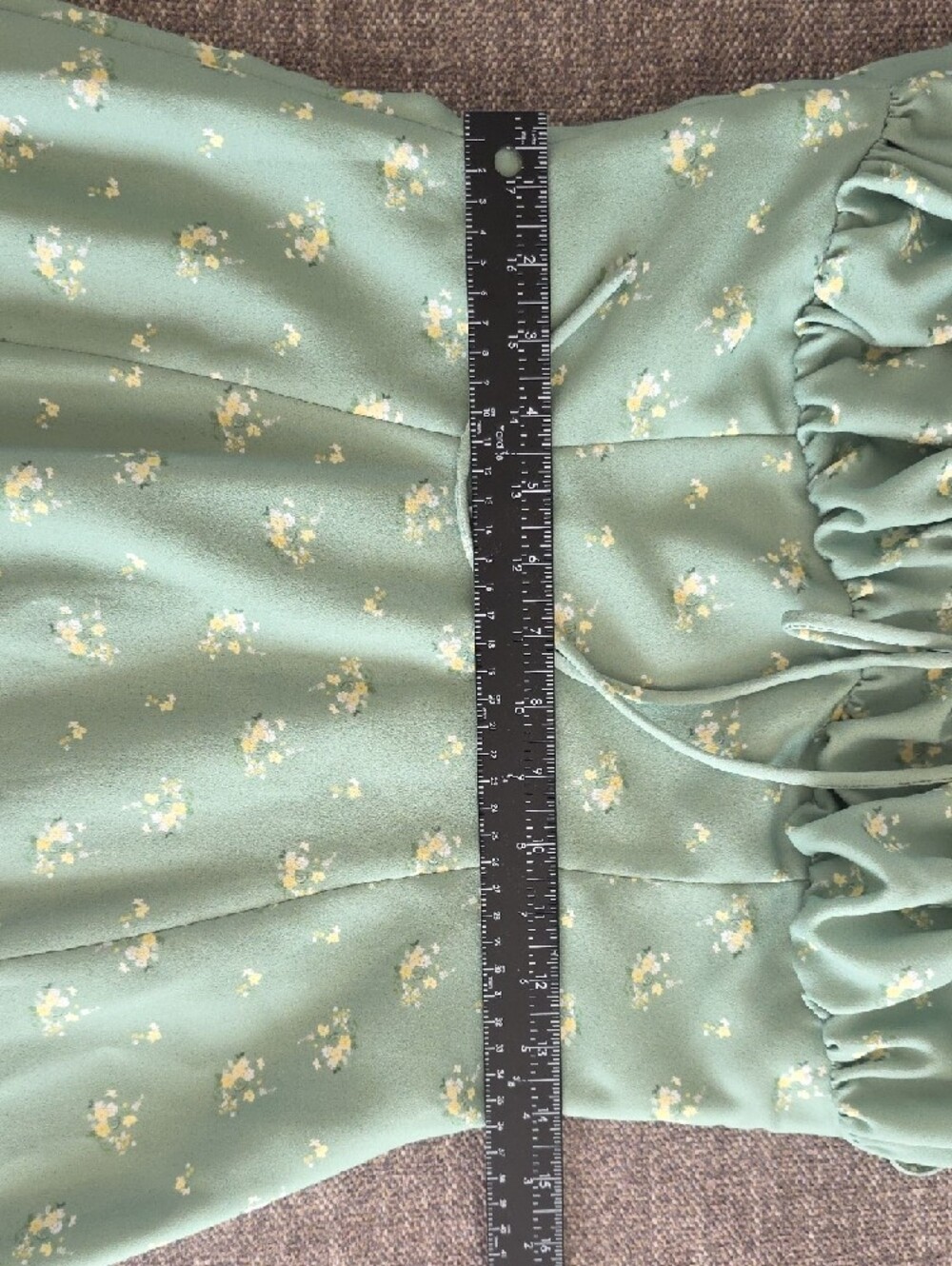 EUC House of CB Carina Olive Green Floral Midi Dress M - Picture 6 of 8